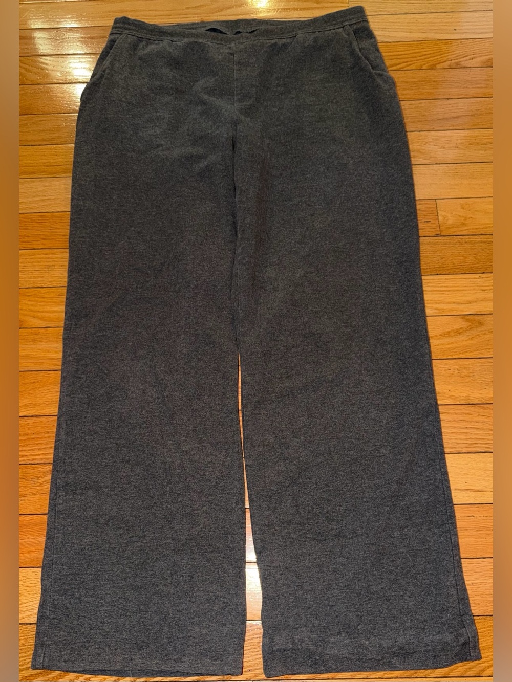 LL Bean Pants Gray Perfect Fit Elastic Waist Pull On Comfort Women’s Pants MP